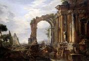 Giovanni Paolo Pannini Capriccio of Classical Ruins Sweden oil painting artist